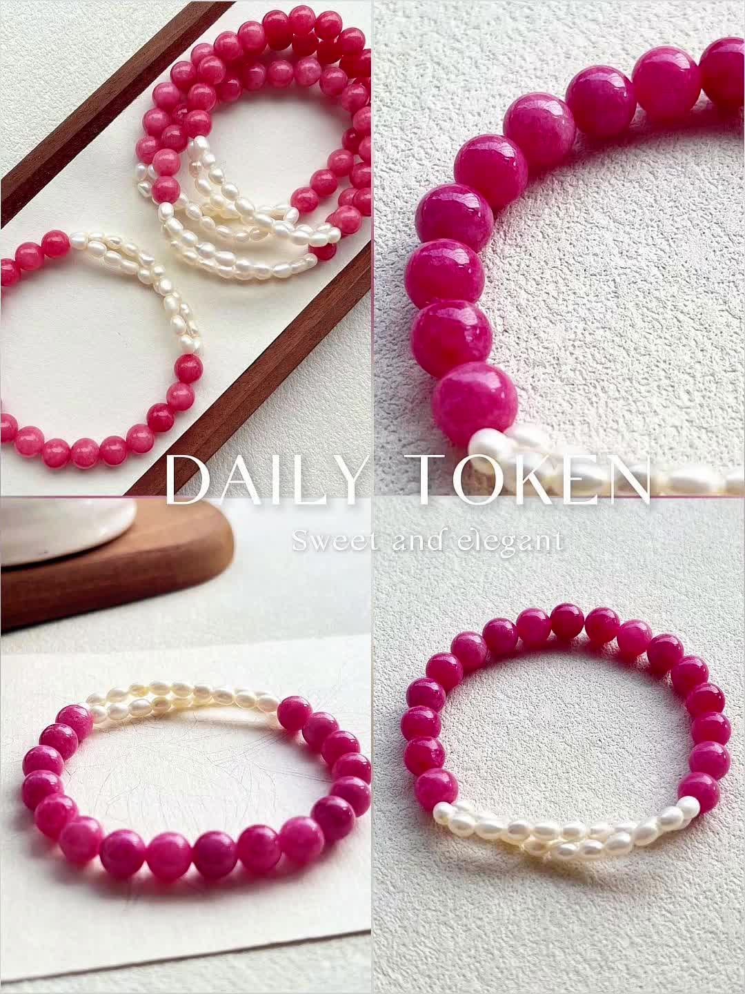 Handmade Stretch Protection Gemstone Bracelet for Women